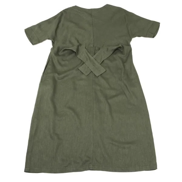 Y's for living Linen Poly Back Ribbon Raglan Dress K-159490_009