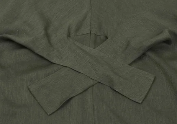 Y's for living Linen Poly Back Ribbon Raglan Dress K-159490_012
