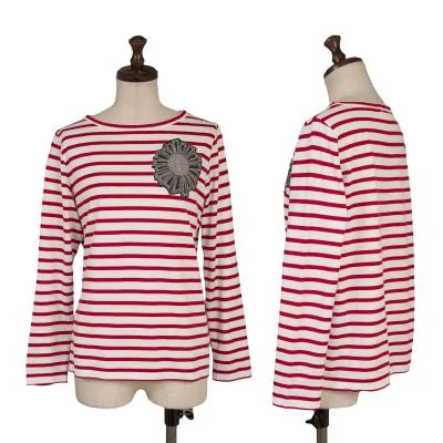 Y's for living Embroidery Patch Striped Top