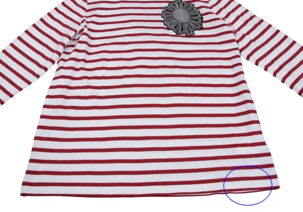 Y's for living Embroidery Patch Striped Top K-159491_008