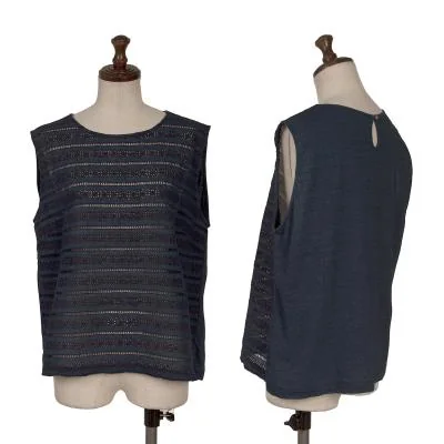 45rpm 45R Front Lace Cotton Sleeveless Top