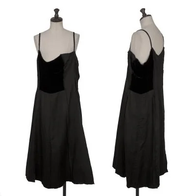 COMME des GARCONS Velour Switching Camisole Dress