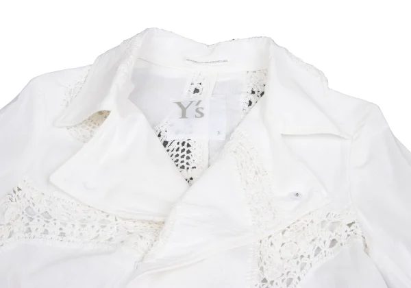 Y's Cotton Lace Switching Jacket K-159512_006