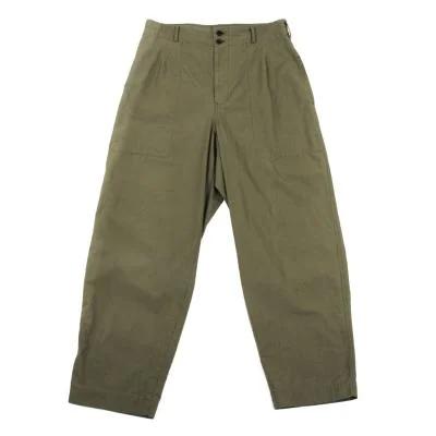 Y's Cotton Blend Wide Tapered Pants