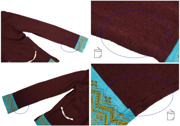 Jean Paul GAULTIER HOMME Embroidery Switching Knit Cardigan K-159544_003