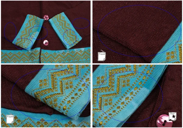 Jean Paul GAULTIER HOMME Embroidery Switching Knit Cardigan K-159544_004