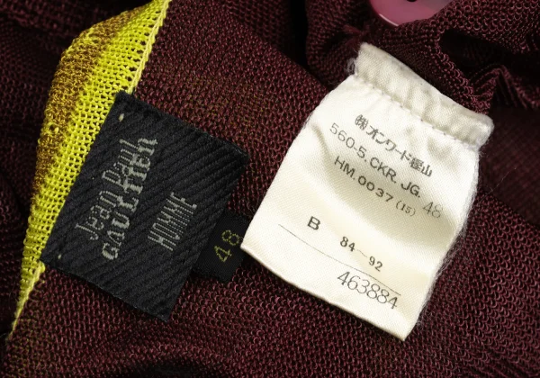 Jean Paul GAULTIER HOMME Embroidery Switching Knit Cardigan K-159544_019