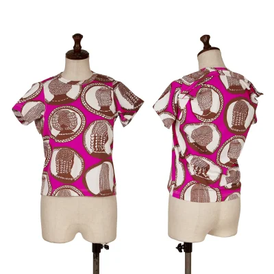 COMME des GARCONS African Hairstyle Printed T-shirt