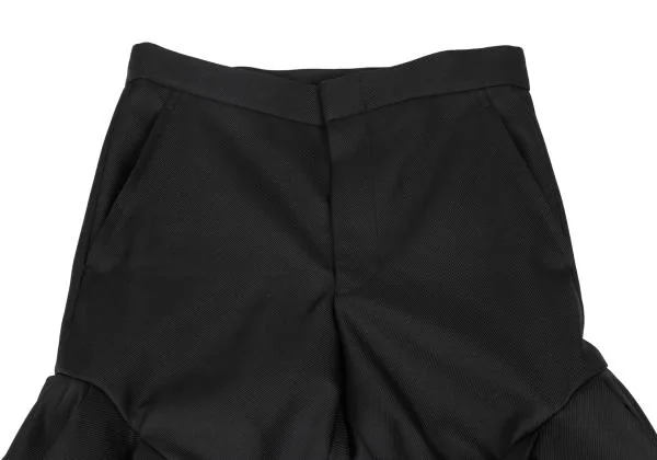 COMME des GARCONS Poly Cut Off Frill Design Wide Pants K-159562_002