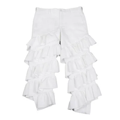COMME des GARCONS HOMME PLUS Frill Tiered Asymmetrical Pants
