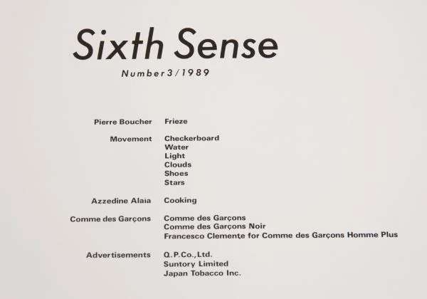 コムデギャルソンCOMME des GARCONS Six Numbar 3 1989 ビジュアルマガジン  K-159586_004