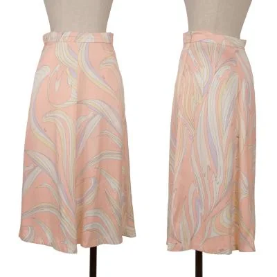 EMILIO PUCCI Rayon Graphic Printed Skirt