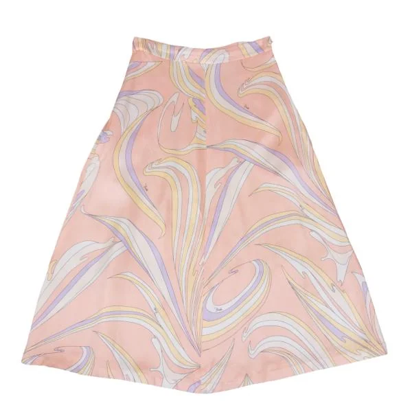 エミリオプッチEMILIO PUCCI レーヨングラフィックプリントスカート ピンク他38 K-159595_002