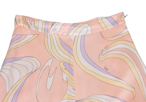 エミリオプッチEMILIO PUCCI レーヨングラフィックプリントスカート ピンク他38 K-159595_003