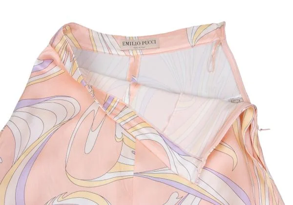 エミリオプッチEMILIO PUCCI レーヨングラフィックプリントスカート ピンク他38 K-159595_004