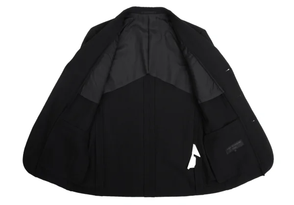 COMME des GARCONS HOMME Front Tuck Wool Jacket K-159600_010