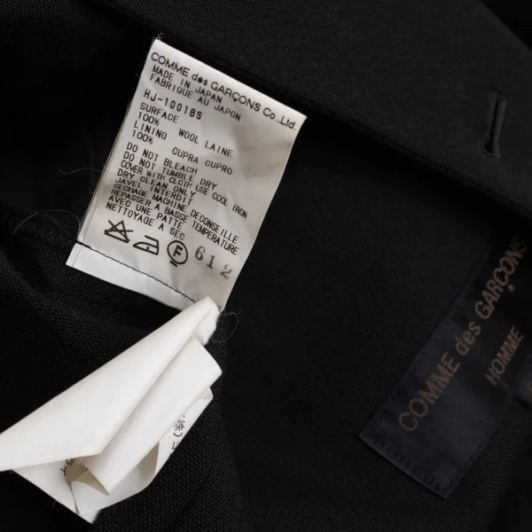 COMME des GARCONS HOMME Front Tuck Wool Jacket K-159600_014
