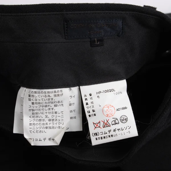 COMME des GARCONS HOMME Wool Tuck Pants K-159601_016