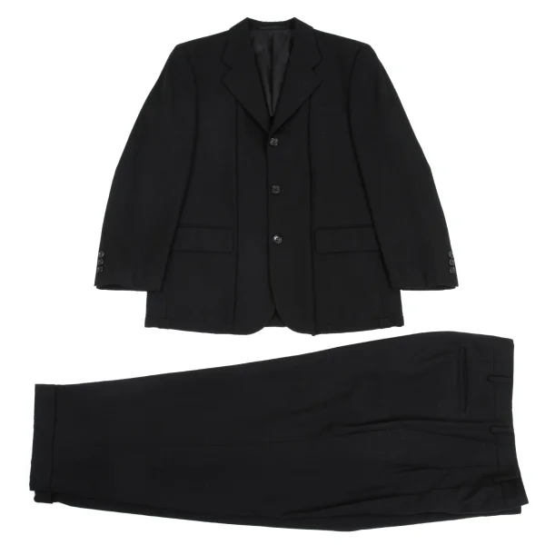 COMME des GARCONS HOMME Front Tuck Wool Jacket & Pants Black S L K-159602_001