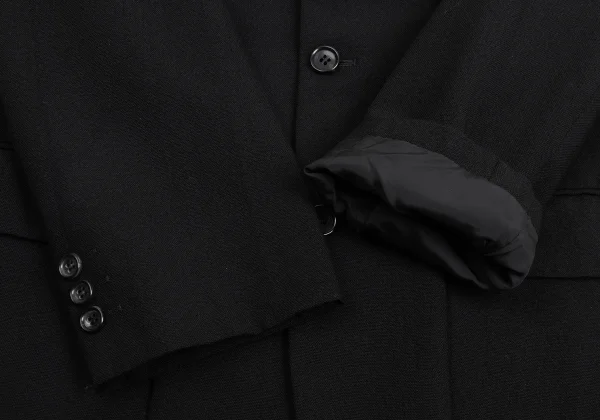 COMME des GARCONS HOMME Front Tuck Wool Jacket & Pants K-159602_005