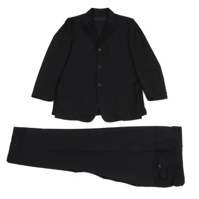 ムCOMME des GARCONS HOMME Switching Wool Jacket & Pants