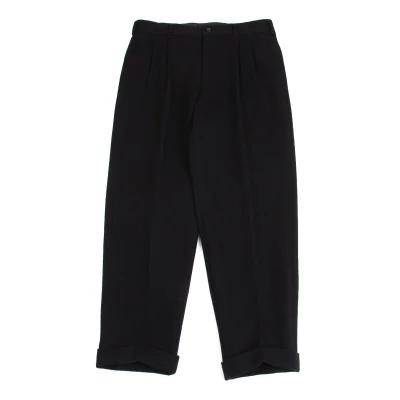 COMME des GARCONS HOMME Wool Nylon Check Woven Tapered Pants