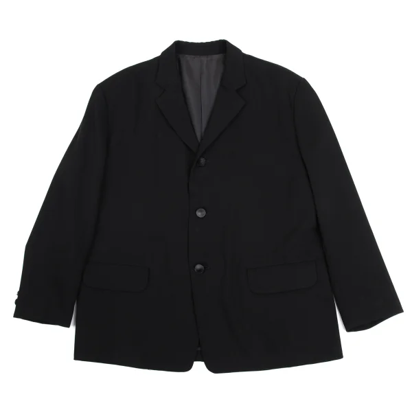 Yohji Yamamoto POUR HOMME Wool Polyester Jacket Black S K-159619_001