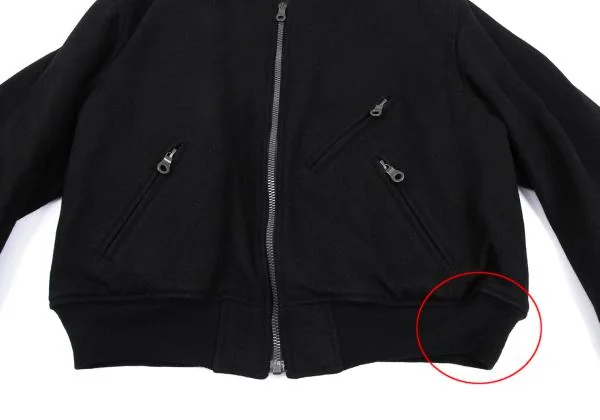 Yohji Yamamoto POUR HOMME riri Zip Reversible Flight Jacket K-159622_007