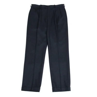 Papas Wool Tuck Double Pants