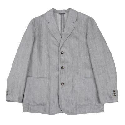 Papas Linen Piping Stripe Jacket