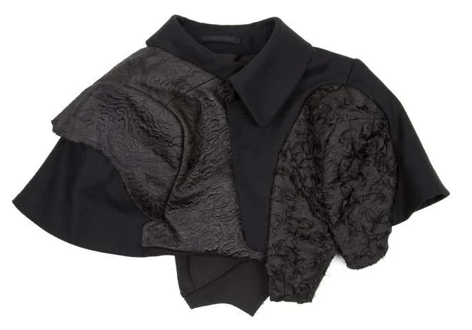 コムデギャルソンCOMME des GARCONS 切替装飾ボレロ 黒S (K-11841)
