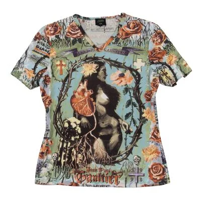Jean Paul GAULTIER FEMME Printed C Neck T Shirt