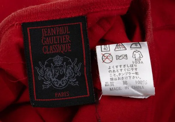 Jean Paul GAULTIER CLASSIQUE Cross Printed T Shirt K-159665_017