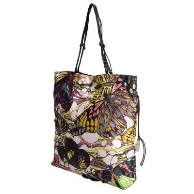 Jean Paul GAULTIER Leather Handle Butterfly Tote Bag