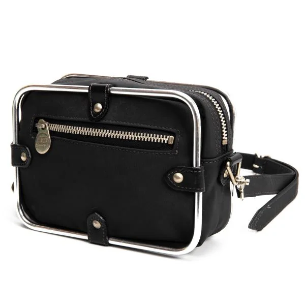 Jean Paul GAULTIER Metal Frame Mini Shoulder Bag Black  K-159670_001