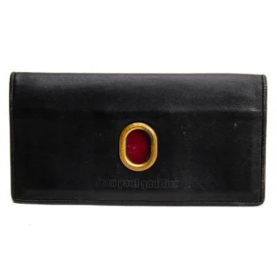 Jean Paul GAULTIER Frame Design Leather Wallet