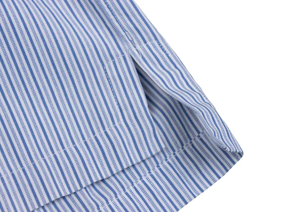 COMME des GARCONS SHIRT Switching Stripe Open Collar Shirt K-159695_011