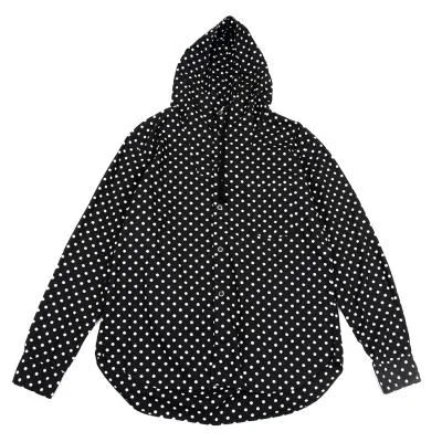 BLACK COMME des GARCONS Dot Print Hooded Shirt