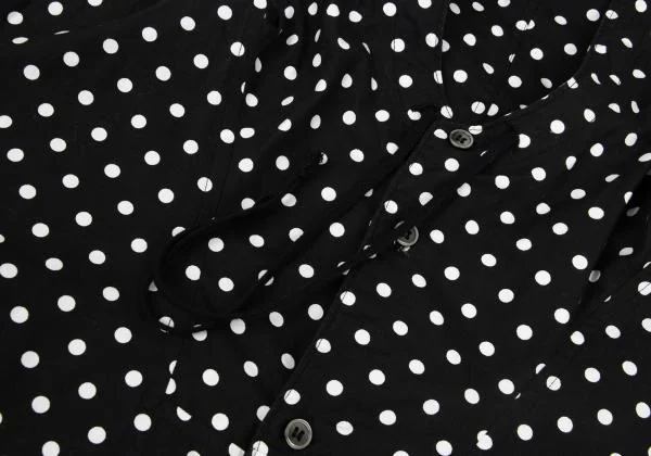 BLACK COMME des GARCONS Dot Print Hooded Shirt K-159697_003
