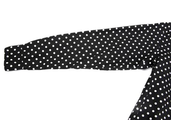 BLACK COMME des GARCONS Dot Print Hooded Shirt K-159697_008