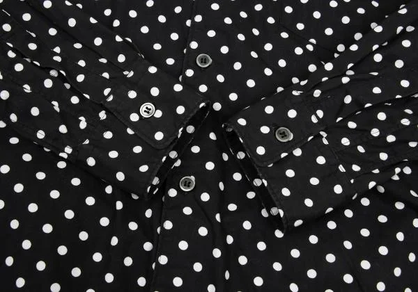 BLACK COMME des GARCONS Dot Print Hooded Shirt K-159697_009