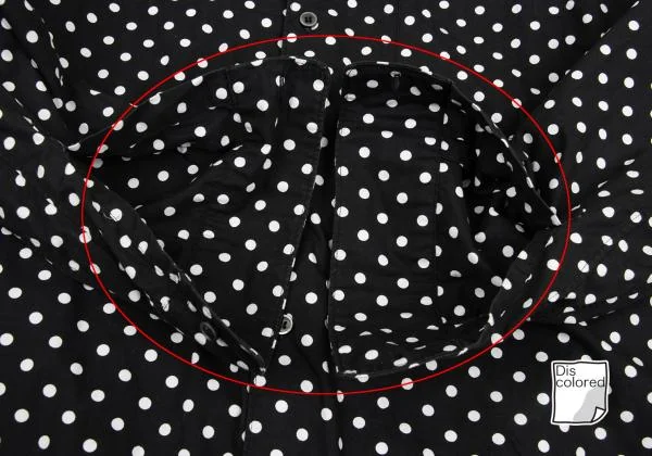 BLACK COMME des GARCONS Dot Print Hooded Shirt K-159697_010