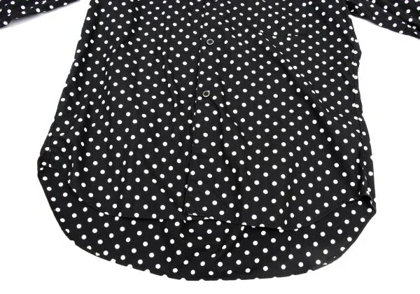 BLACK COMME des GARCONS Dot Print Hooded Shirt K-159697_011