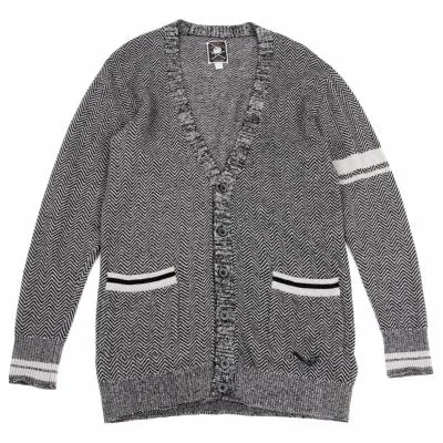 DIESEL Switching Herringbone Knit Cardigan