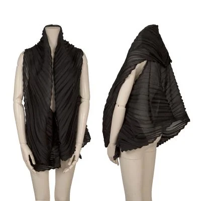 Unbranded Pleated Deformed See-through Vest