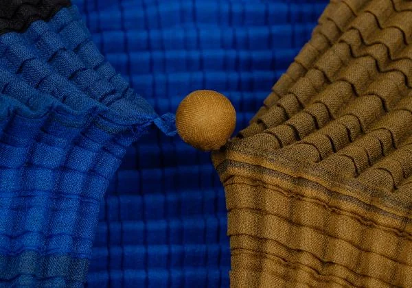 ISSEY MIYAKE  Color Switching Stretch Pleats Cardigan K-159712_007