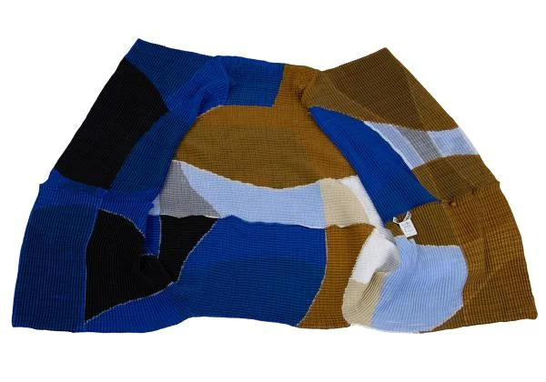ISSEY MIYAKE  Color Switching Stretch Pleats Cardigan K-159712_008