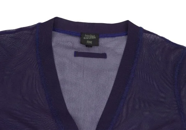 Jean Paul GAULTIER FEMME Taped Drape Mesh Cardigan K-159722_004