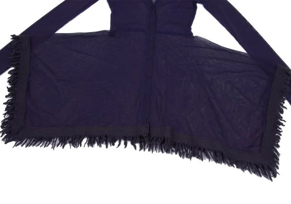 Jean Paul GAULTIER FEMME Taped Drape Mesh Cardigan K-159722_008