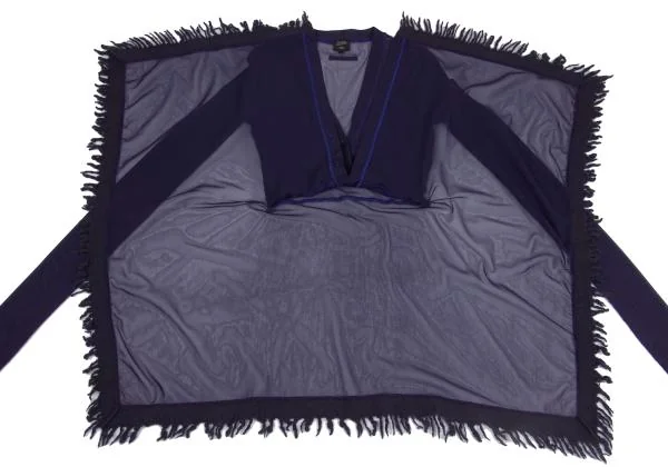 Jean Paul GAULTIER FEMME Taped Drape Mesh Cardigan K-159722_011